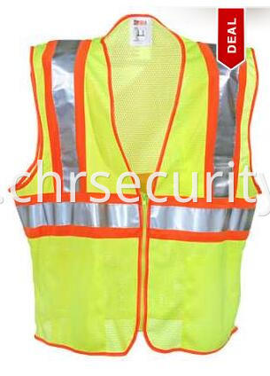 Unisex Neon Green High-Visibility Work Vest